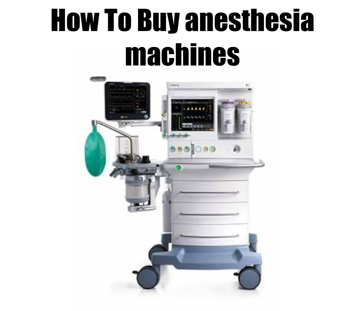 Mastering the Art of How to Buy Anesthesia Machines A Comprehensive Guide