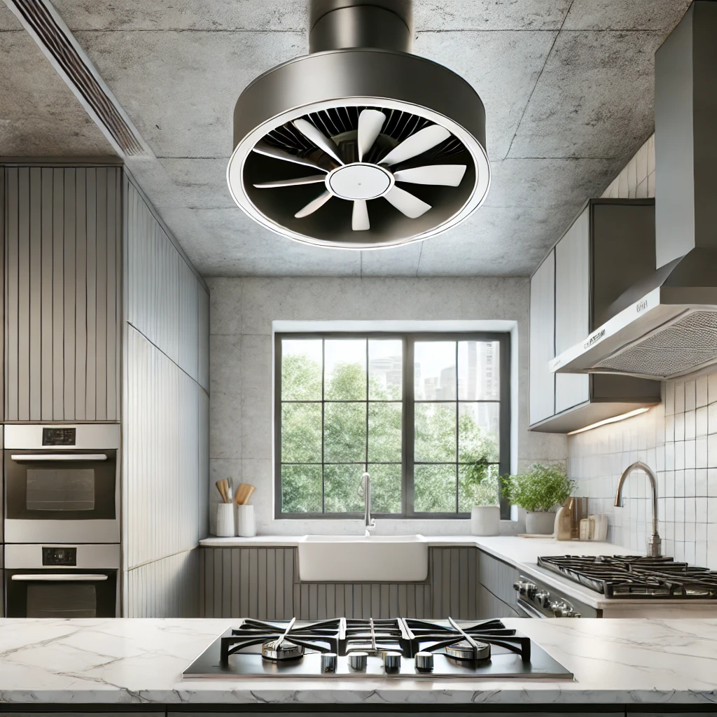 Transform Your Cooking Space with the 24.5 x 24.5 cm Kitchen Ceiling Exhaust Fan