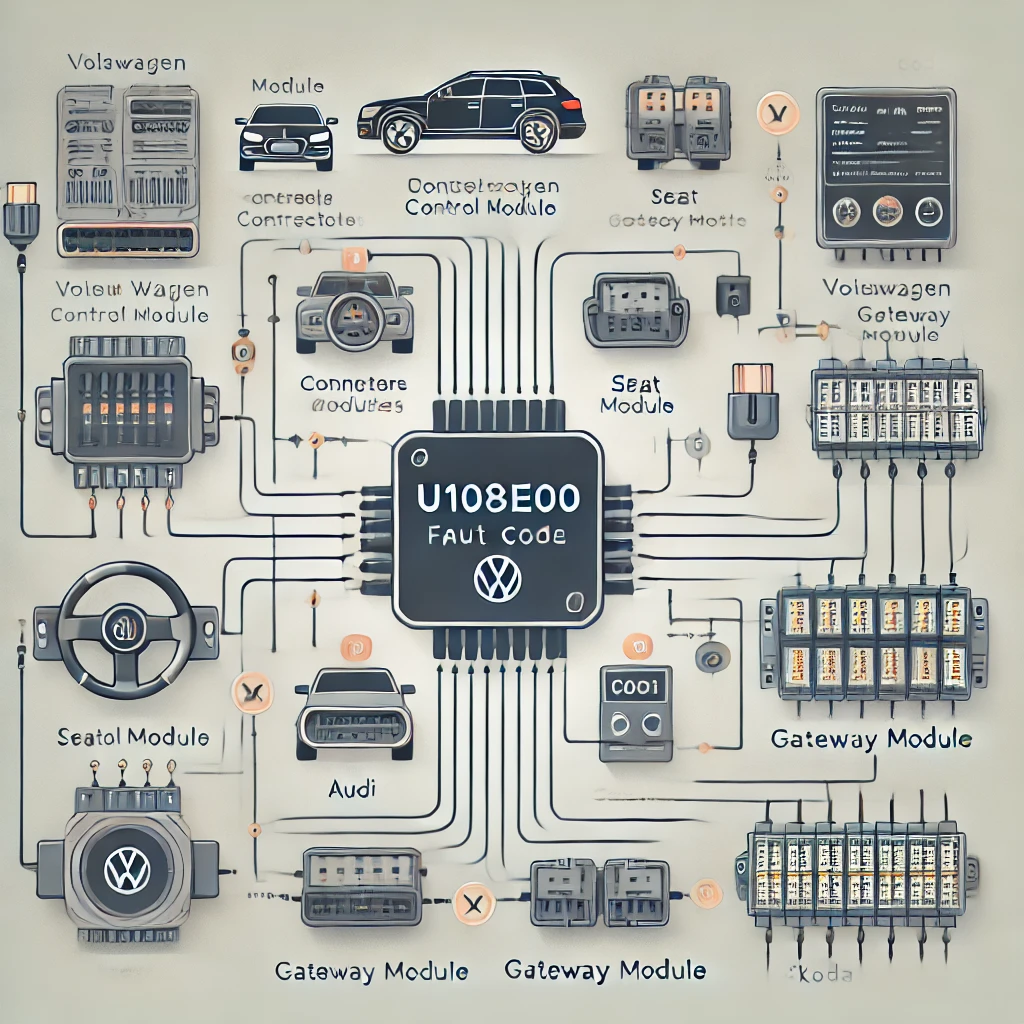 Diagnosing and Resolving the U108E00 Fault Code in Volkswagen, Audi, SEAT, and Škoda Vehicles